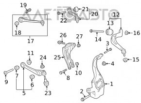 Front right axle shaft Audi A4 B9 17-25