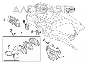 Ignition button Start-Stop Hyundai Santa FE Sport 13-16