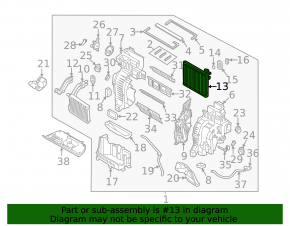 Evaporator Kia Sorento 19-20
