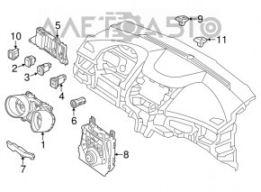 Climate control Hyundai Elantra UD 11-13 dorest manual