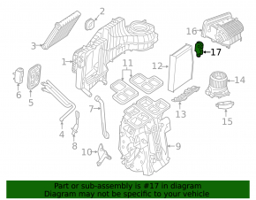 Actuator motor heater drive ventilation Mercedes GLA 14-20