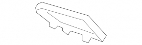 Mercedes GLC 16-22 black interior trunk release button
