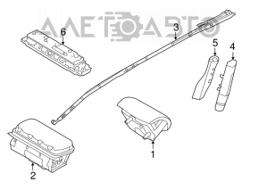 Airbag front right seat Ford Explorer 11-15