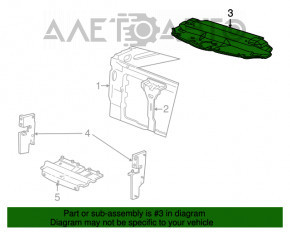 Lincoln Navigator 98-02 TV cover missing fragment, crack, scratches
