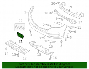 Mazda CX-5 Front Bumper License Plate 17-21