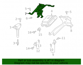 Mazda CX-5 19-25 2.5T Engine Computer ECU Upper Bracket