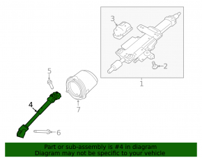 Steering joint Jaguar XE 17-20 RWD