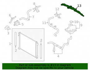 Cooling system pipes Lexus NX200t NX300 15-21