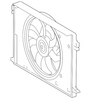 Lexus NX350 22-26 radiator shroud diffuser assembly