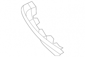 Left rear bumper molding for VW Jetta 19-21 R-line