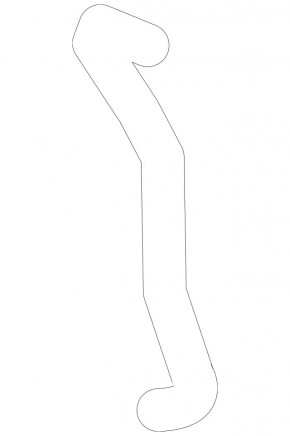 Upper cooling hose for Mercedes W221