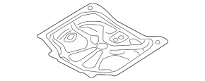 Trunk trough Volvo V90 17-21 usa T5, T6