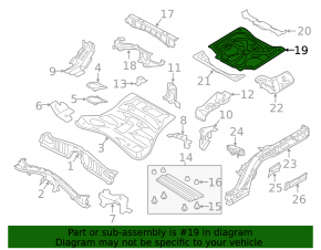 Trunk trough Volvo V90 17-21 usa T5, T6