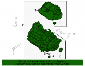 Electric motor rear Polestar 2 21-