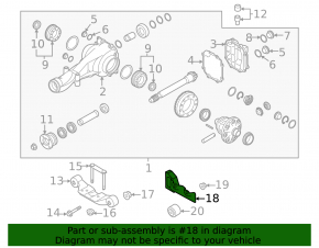 Subaru Forester 25-26 rear axle bracket