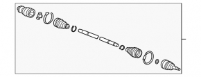 Drive axle rear right Acura MDX 17-20 hybrid
