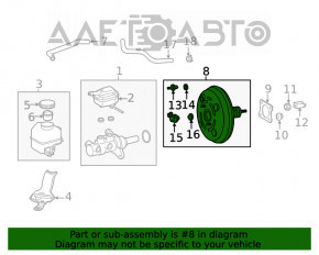 Toyota Highlander 20-22 3.5 vacuum booster under stop-go