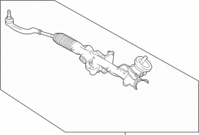 Steering rack Infiniti QX30 17-19 FWD with amplifier