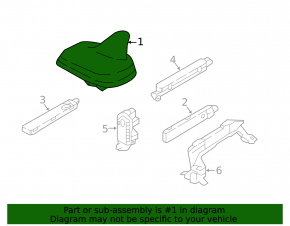 Antenna fin Audi A4 B9 17-