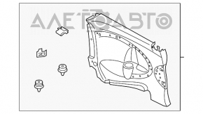 Rear seat trim left Mini Cooper Clubman R55 07-14 black