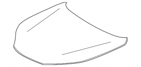 Lexus NX200t NX300 NX300h 15-21 bare hood
