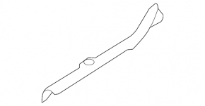 Left hood-to-wing seal for Subaru Legacy 15-19