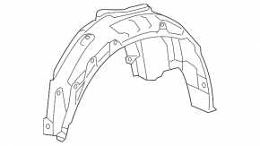 Rear right mudguard Lexus ES300h ES350 13-18