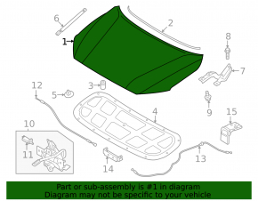 The bare hood of a Hyundai Kona 24-26