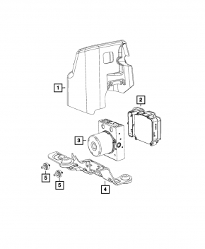 ABS Bracket ABS Chrysler Pacifica 17-23
