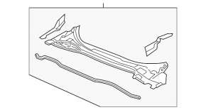Windscreen wiper grille plastic Honda HR-V 16-22 without seals