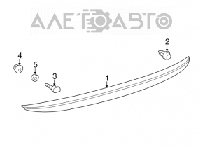Toyota Camry V50 12-14 trunk lid spoiler (USA)