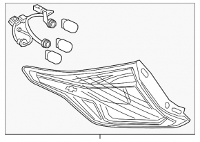 Left headlight Chevrolet Volt 16 - cracks