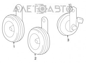 Right signal Lexus RX350 RX450h 10-13 high