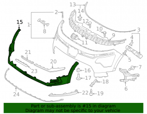 Front lower bumper for Kia Niro 2023-2025