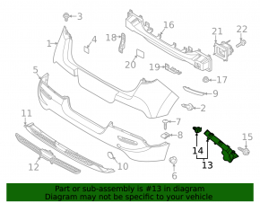 Right rear bumper mount Kia Soul 20-25 Sport
