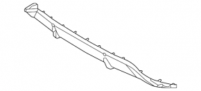 Rear bumper guard, central, Hyundai Tucson 2022-2024