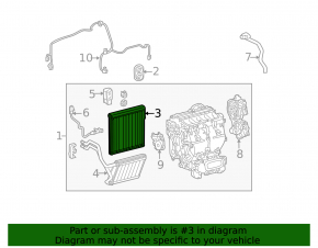 Lexus RX350 10-15 Evaporator with Temperature Sensor