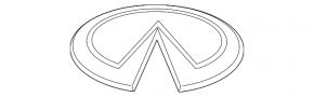 Infiniti FX35 QX70 09-17 Tailgate Emblem