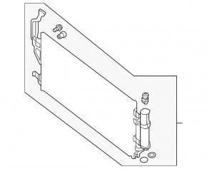 Air conditioning radiator condenser Nissan Leaf 13-17 S