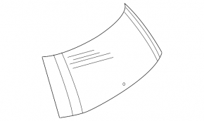 Rear window for the Mercedes X164 GL trunk lid
