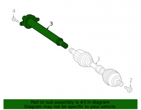 Intermediate shaft Mercedes X247 GLB 20-26