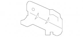 Mercedes C-class W205 17-21 AMG rear bumper tow hook cap pkg