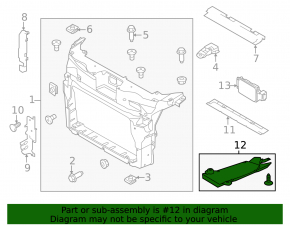 Lower radiator deflector Ford Explorer 12-15 sport