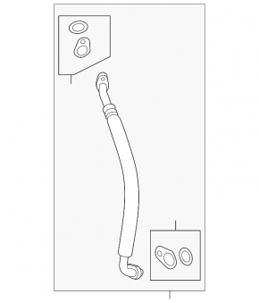 Air conditioner tube heater-condenser Ford C-max MK2 13-18
