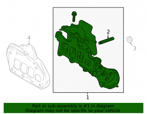 Exhaust manifold Mazda CX-9 16-