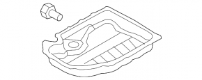 Oil pan VW Tiguan 09-17 2.0 TSi