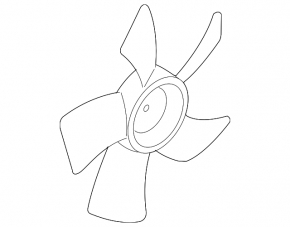 Nissan Versa 1.8 10-12 Cooling Fan Impeller