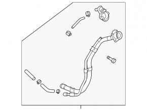 Fuel filler neck Hyundai Kona 18-23 1.6, 2.0