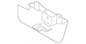 Rear left threshold mudguard Audi Q7 4L 10-15