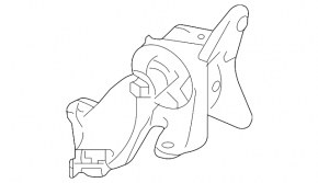Left engine mount Honda CRV 12-15 with bracket